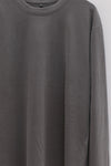 BASERANGE crew neck long sleeve T-shirt France BAS-TOBL-CO-WI24-BASALT GREY